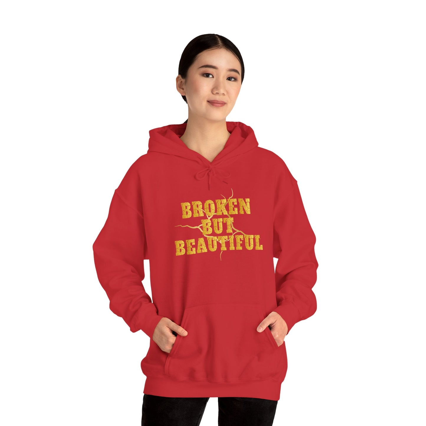 "Broken But Beautiful" - Motivational Sweatshirt for Self-Love, Healing, Mental Health Awareness.