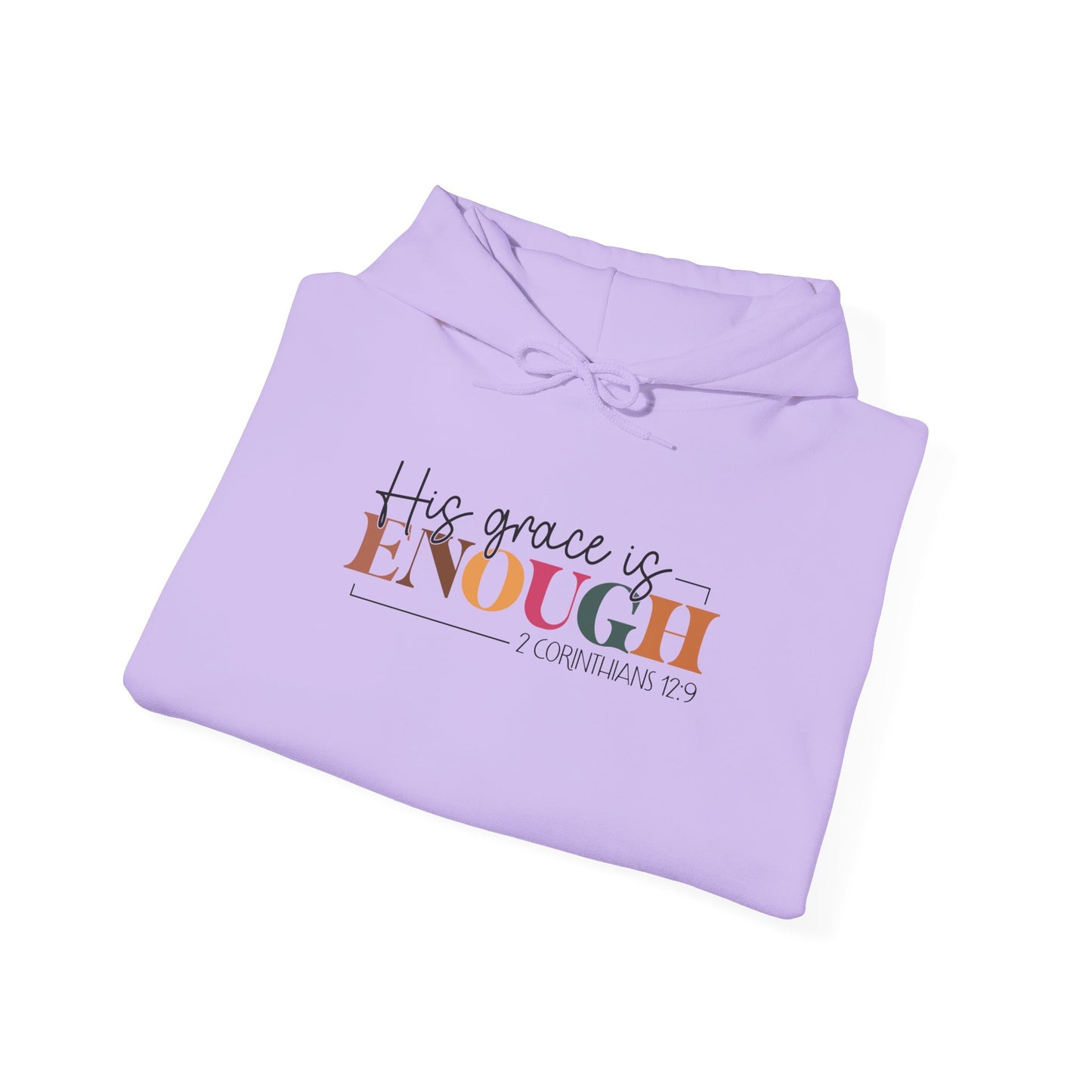 Inspirational Unisex Hooded Sweatshirt - "His Grace Is Enough"