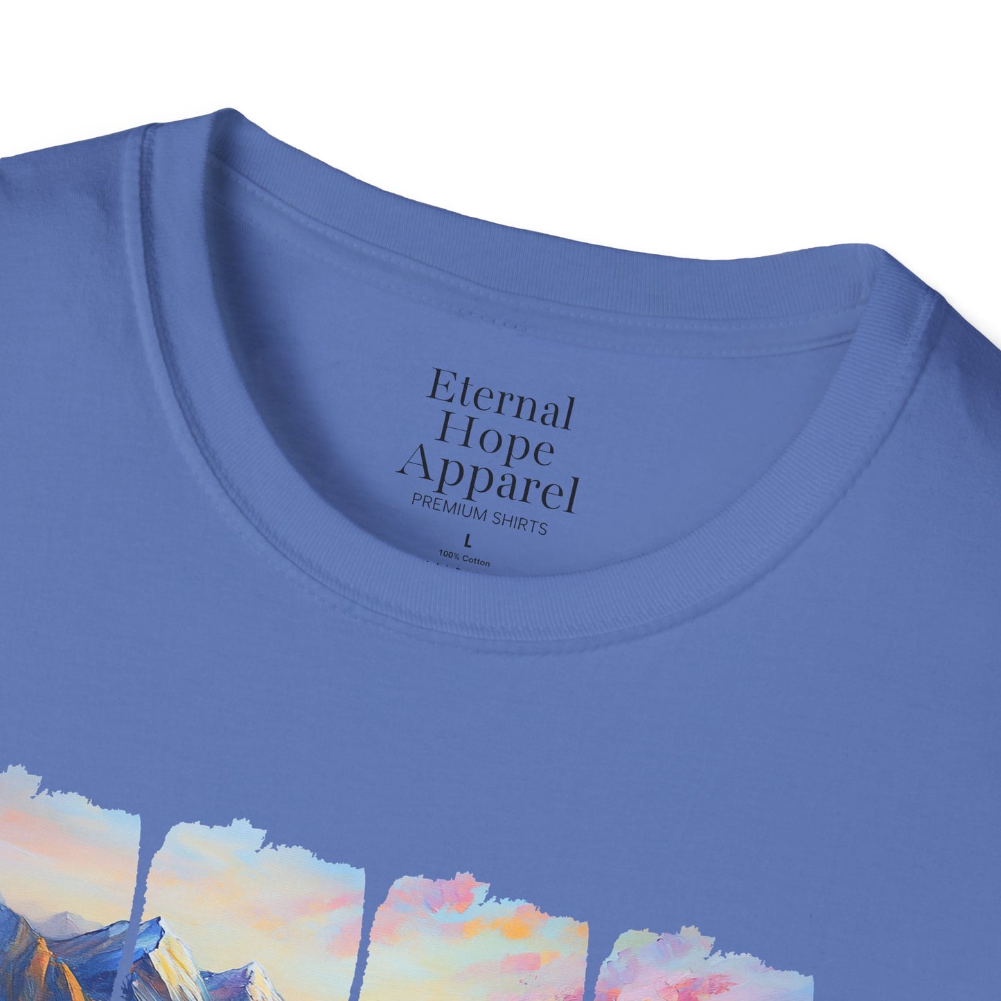 God is Good All the Time Unisex Softstyle T-Shirt - Inspirational Nature Design