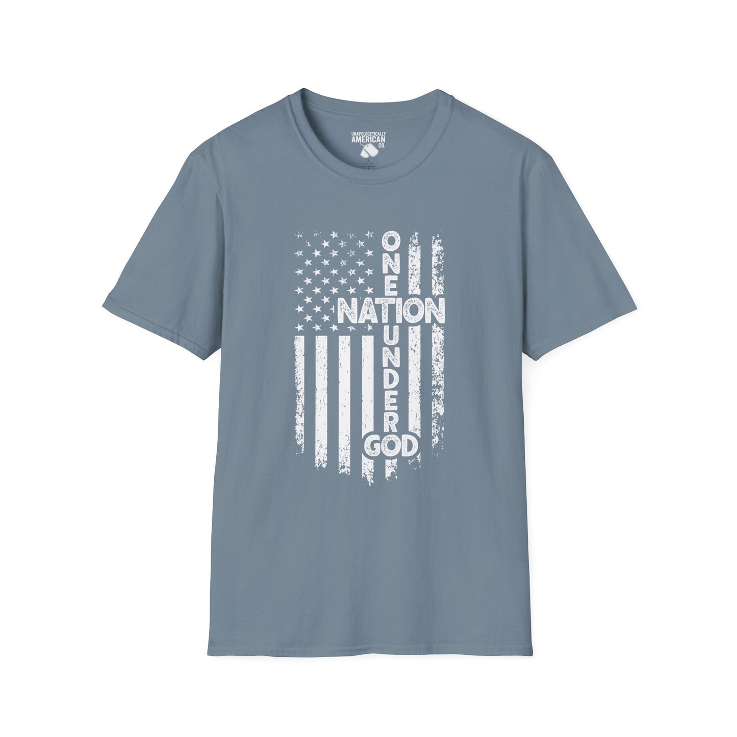 Patriotic Unisex T-Shirt - One Nation Under God - Comfortable, Casual Wear for Independence Day, Memorial Day, Gifts