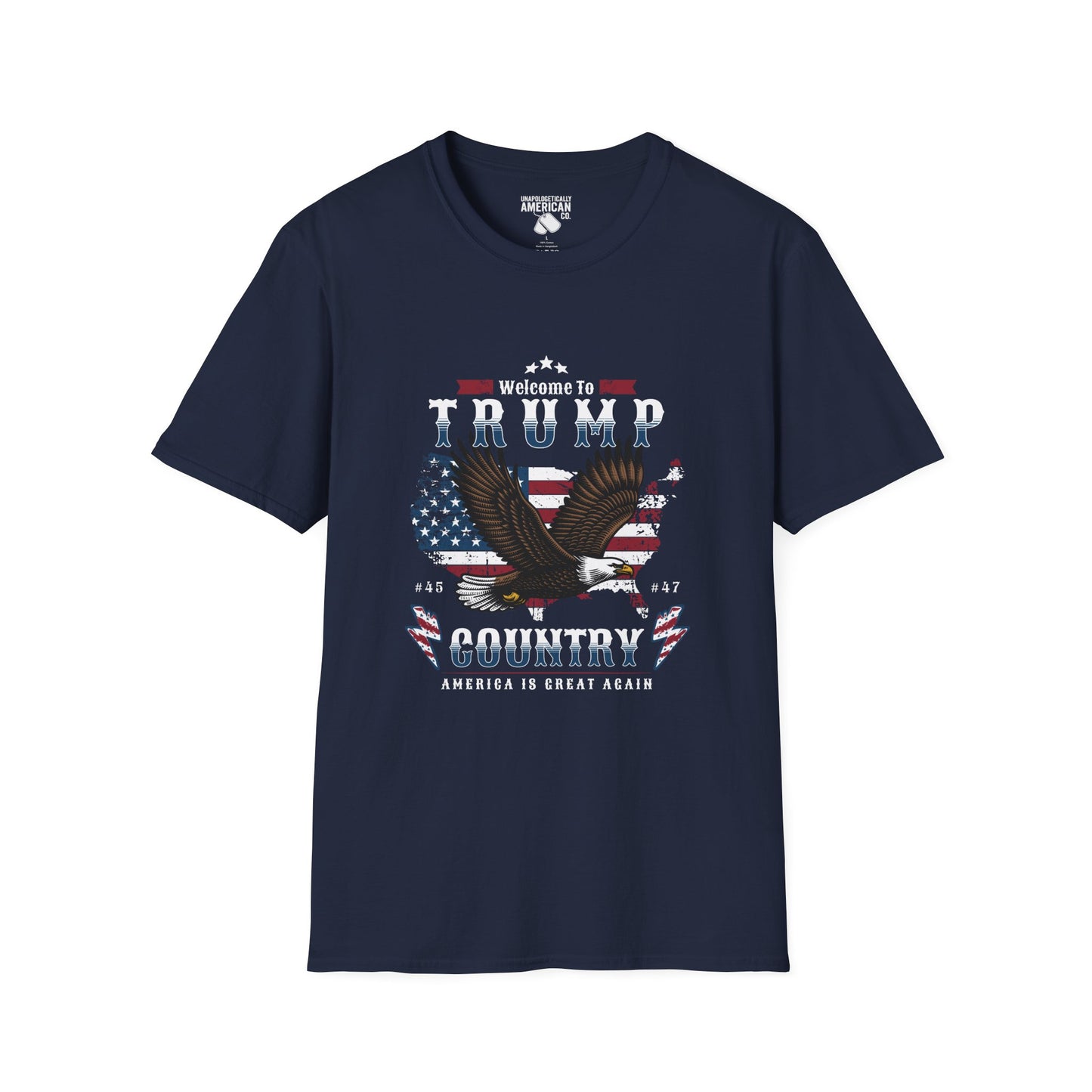 Welcome to Trump Country T-Shirt | Unisex Softstyle Tee | Patriotic Apparel, Gift for Trump Supporters, Election Day, 4th of July, [...]