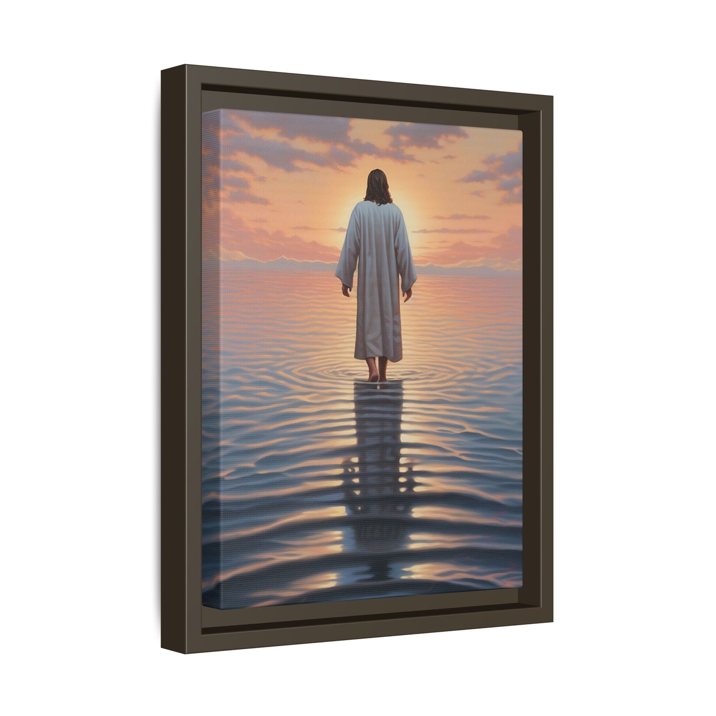 Inspirational Jesus Canvas Art - Framed Religious Wall Decor