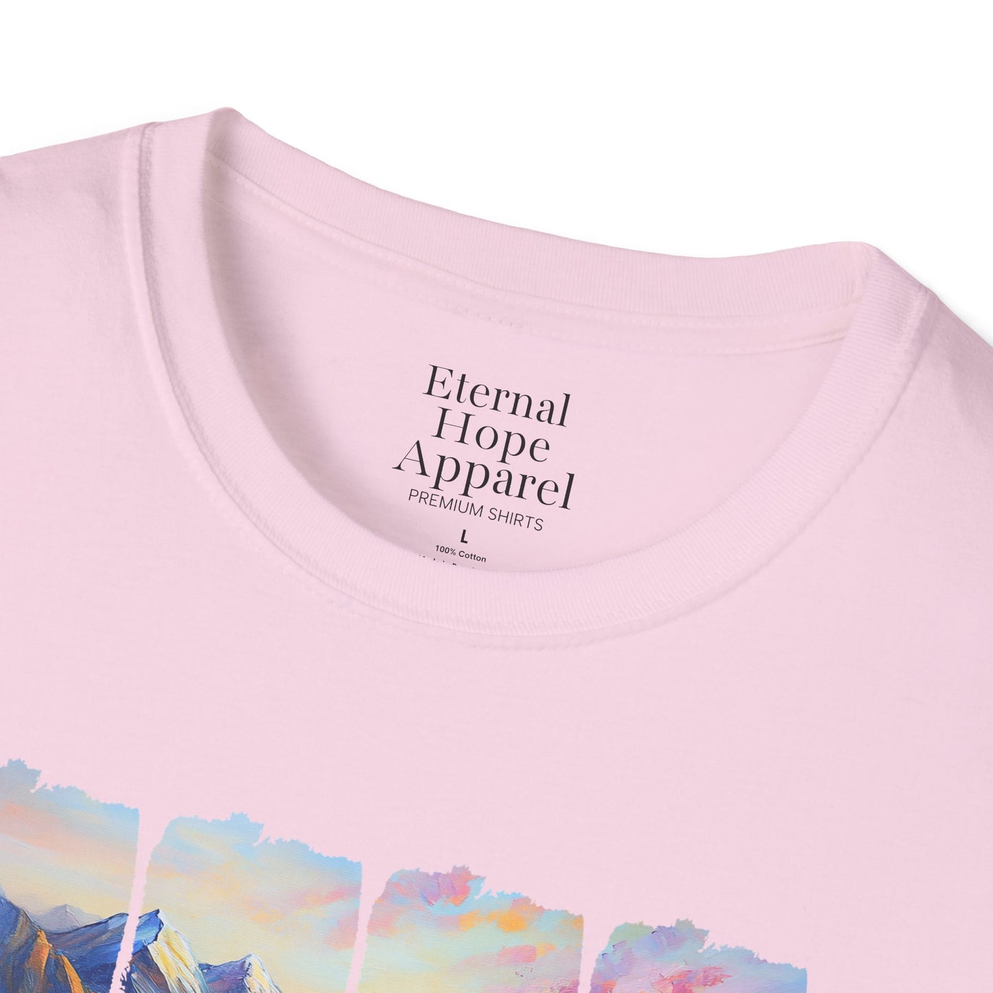God is Good All the Time Unisex Softstyle T-Shirt - Inspirational Nature Design