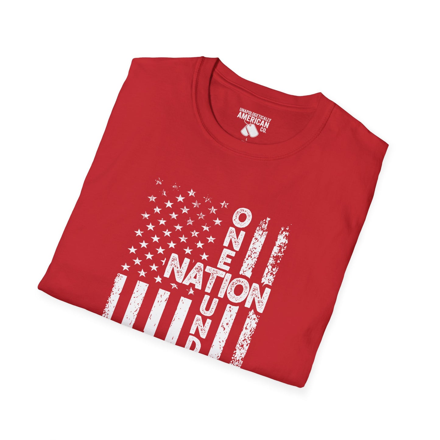Patriotic Unisex T-Shirt - One Nation Under God - Comfortable, Casual Wear for Independence Day, Memorial Day, Gifts