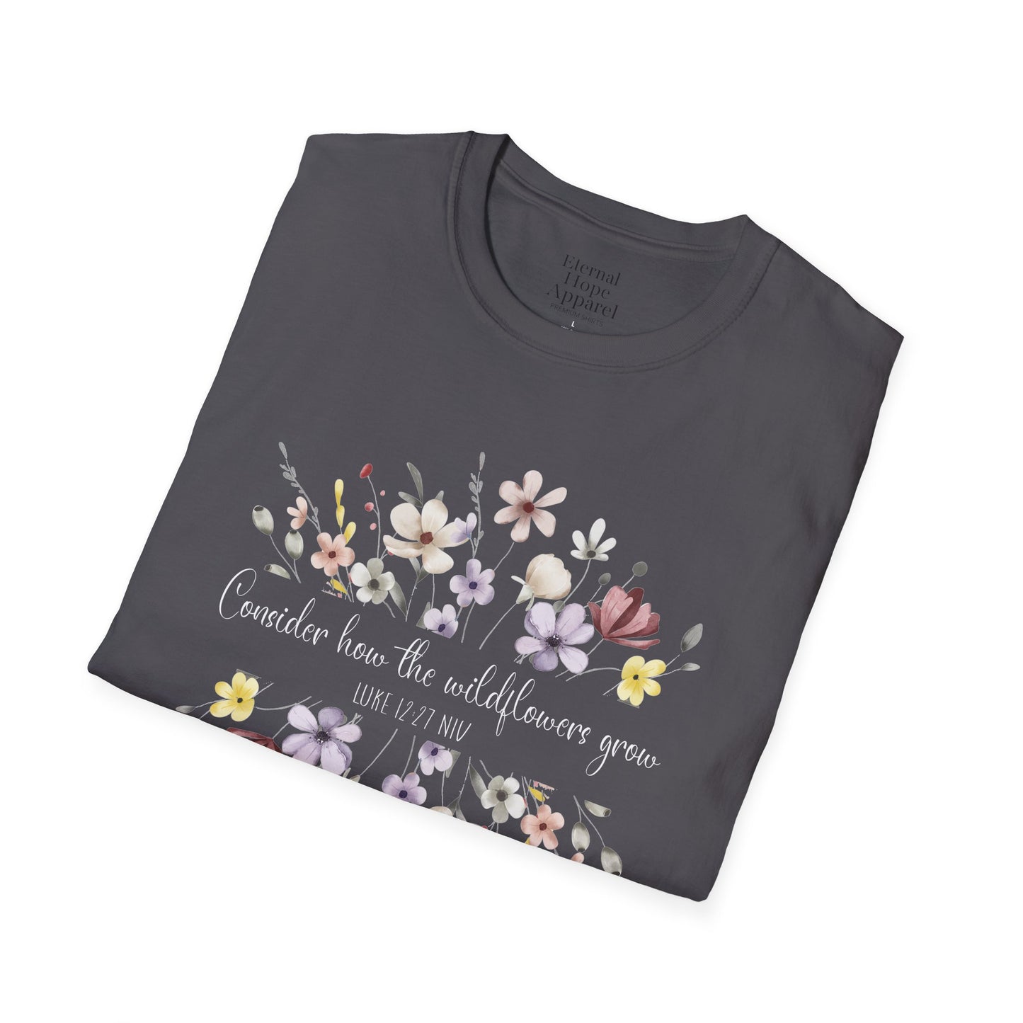 Floral Print Unisex Softstyle T-Shirt - Perfect for Casual Outings and Special Occasions
