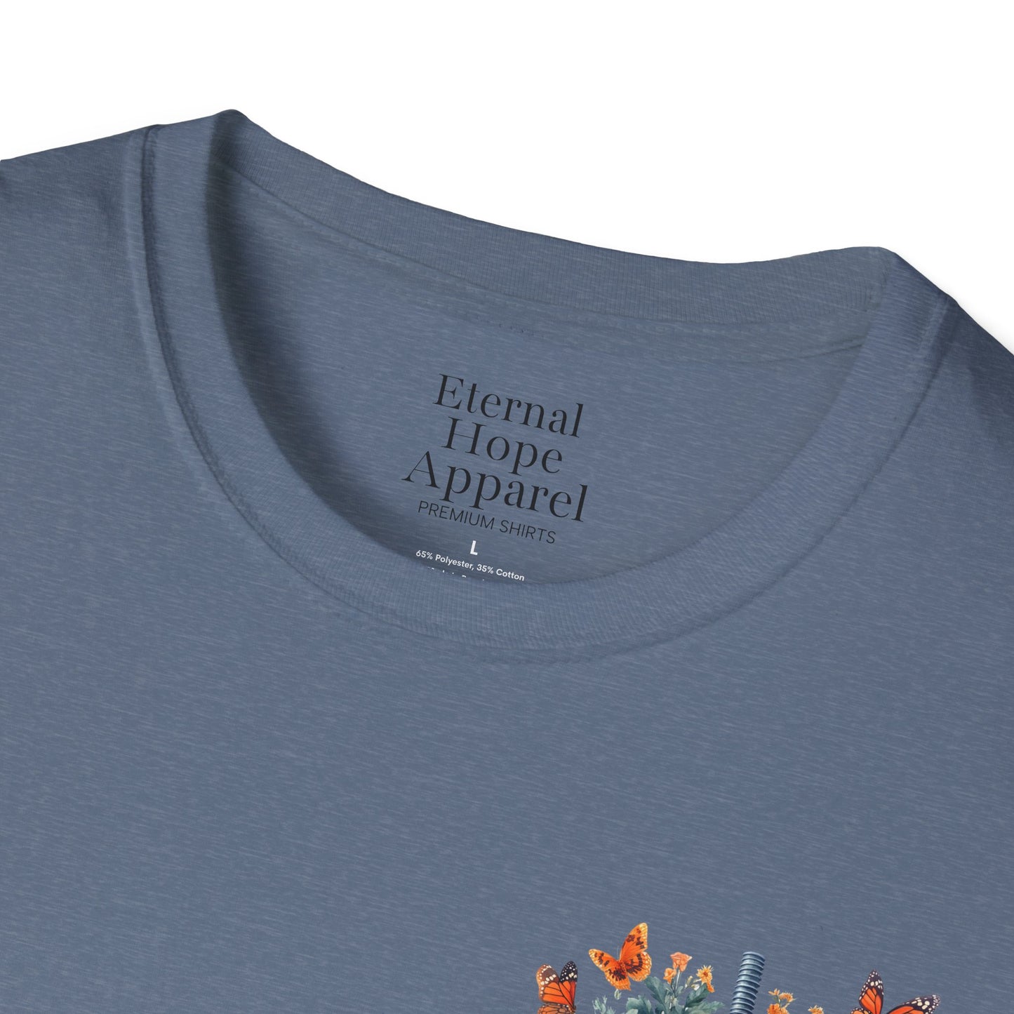 Floral Lungs YHWH Unisex Soft Style T-Shirt - Nature-Inspired Design