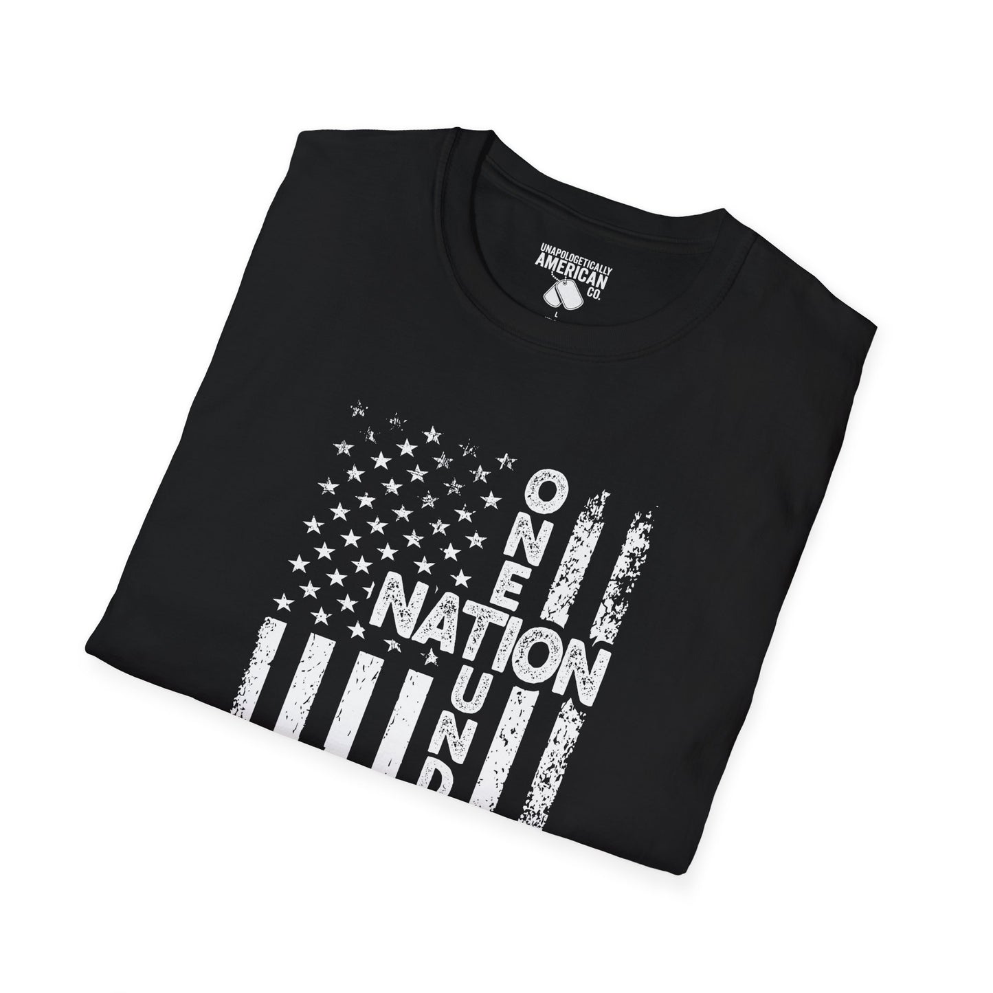 Patriotic Unisex T-Shirt - One Nation Under God - Comfortable, Casual Wear for Independence Day, Memorial Day, Gifts
