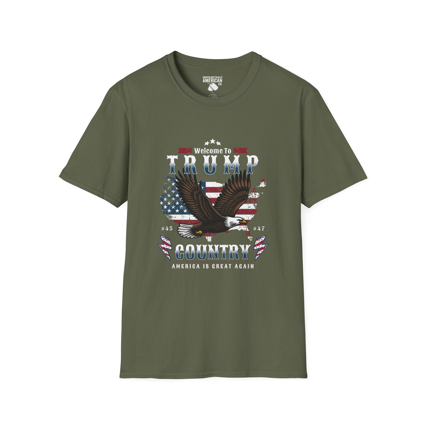 Welcome to Trump Country T-Shirt | Unisex Softstyle Tee | Patriotic Apparel, Gift for Trump Supporters, Election Day, 4th of July, [...]