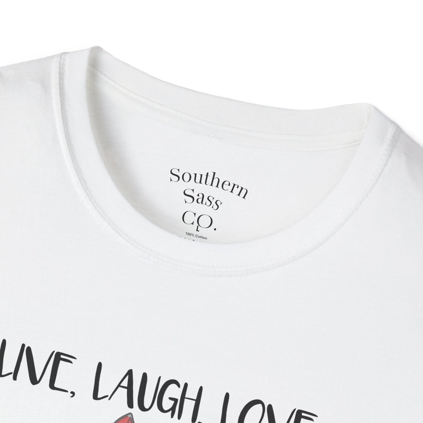 Live Laugh Love Cow T-Shirt for Farm Lovers