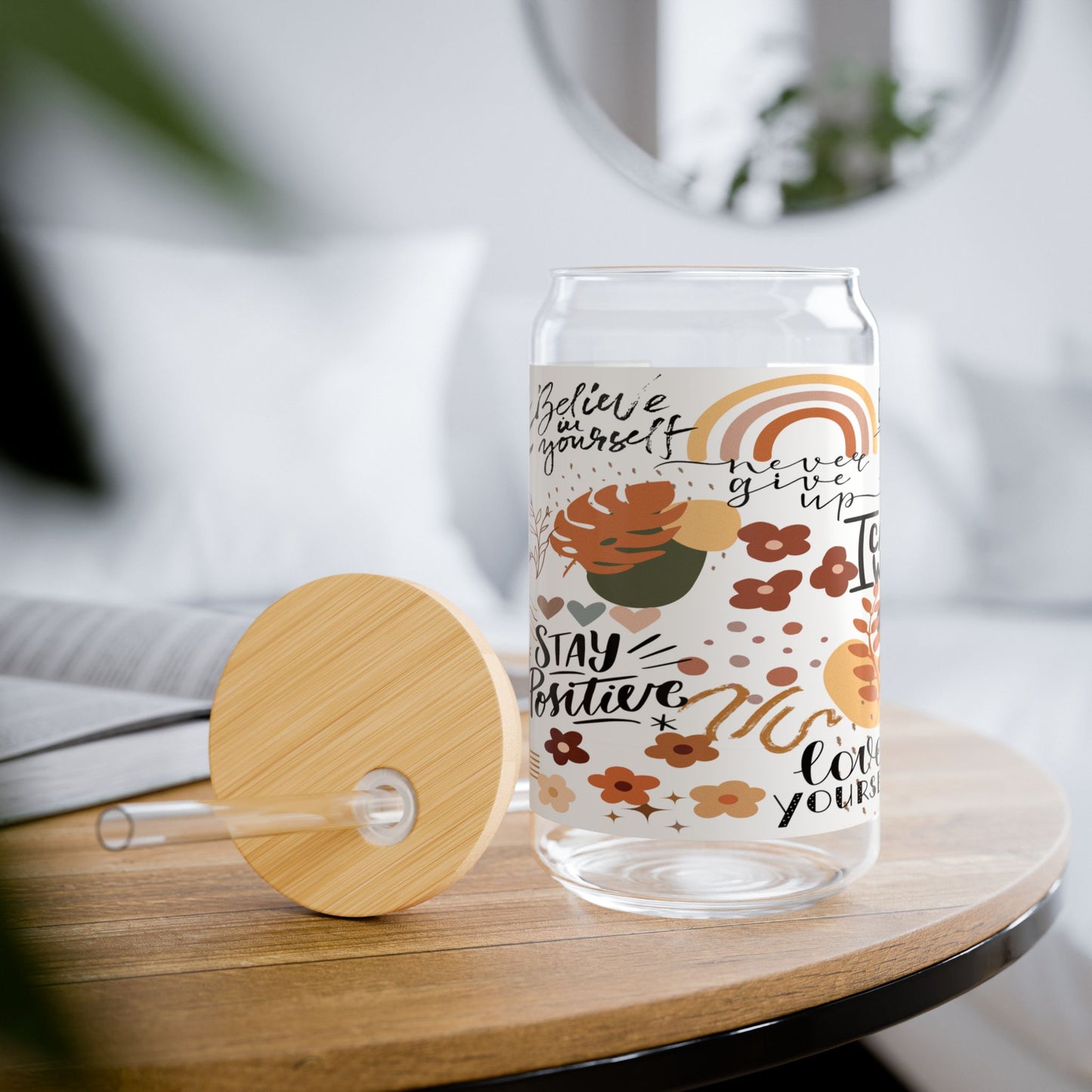 Motivational Sipper Glass, 16oz –