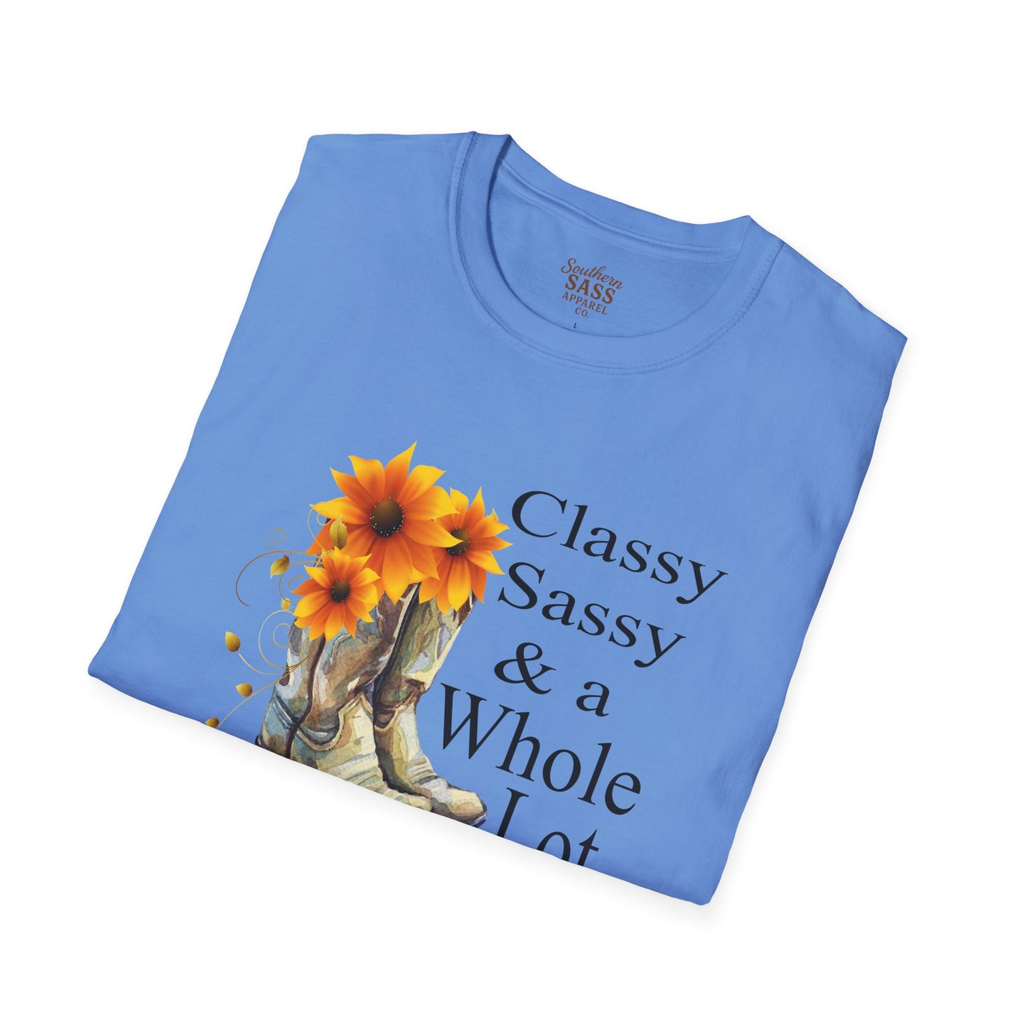 Classy Sassy & Smart ASSY Unisex Softstyle T-Shirt | Western Graphic Tee, Cowgirl Style, Vintage T-Shirt, Gifting for Friends