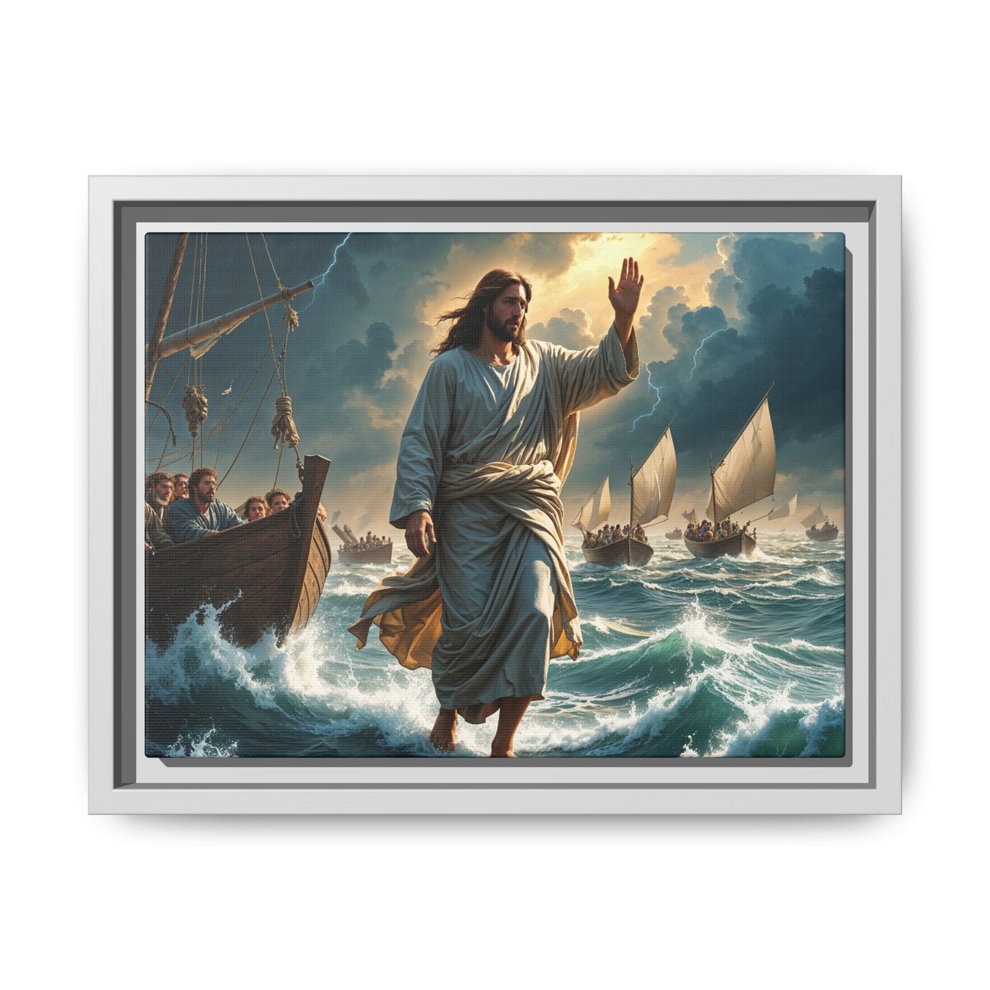 Jesus Walking on Water, Faith-Based Home Decor, Christian Gift for Holidays