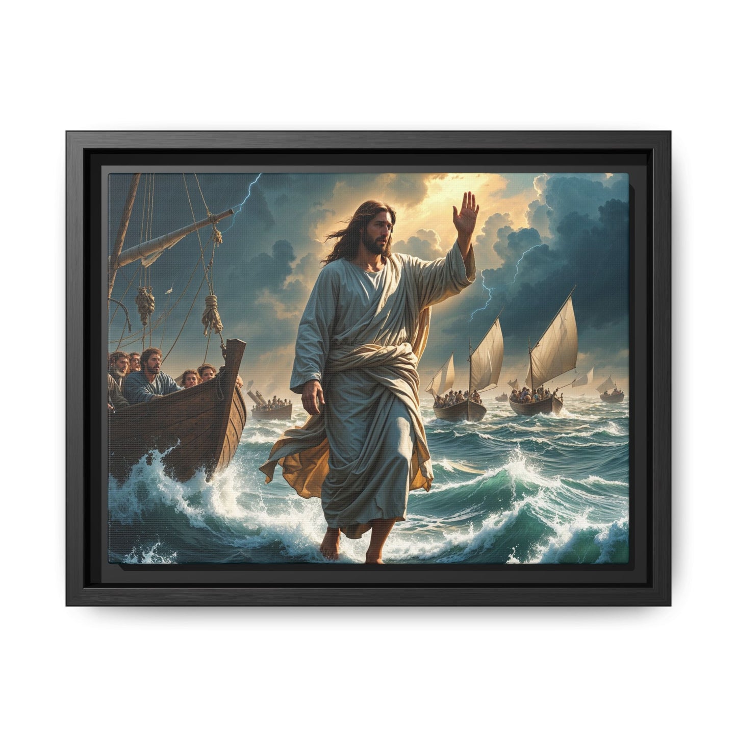 Jesus Walking on Water, Faith-Based Home Decor, Christian Gift for Holidays