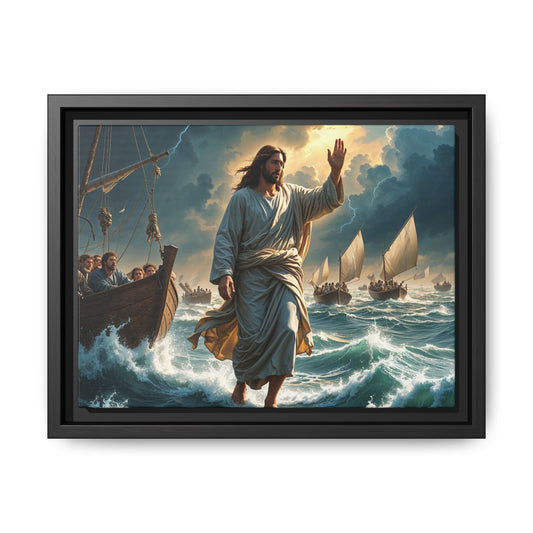 Jesus Walking on Water, Faith-Based Home Decor, Christian Gift for Holidays