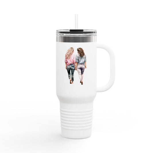 Best friends Inspirational Friendship Insulated Travel Mug - 40oz for Best Friends