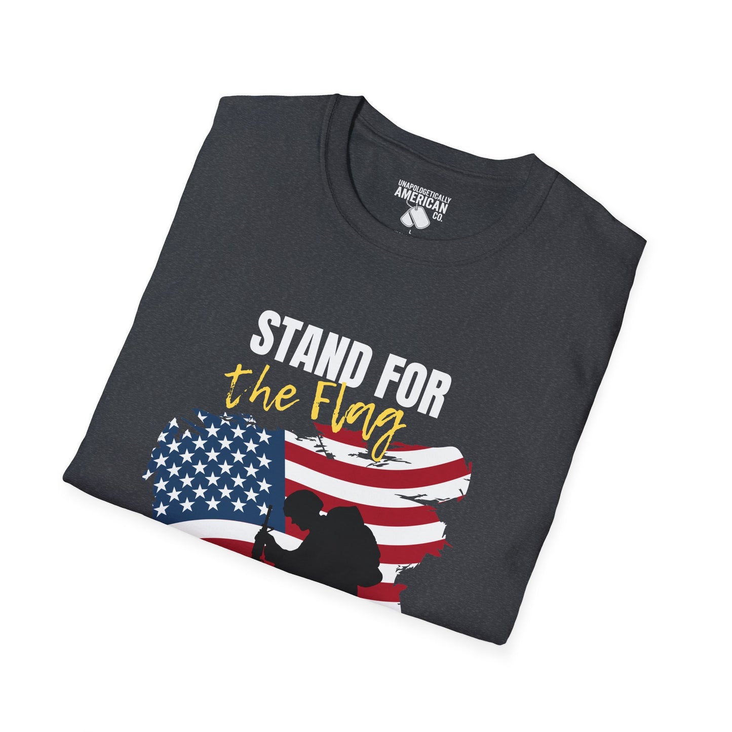 Unisex Softstyle T-Shirt - Stand for the Flag, Kneel for the Fallen