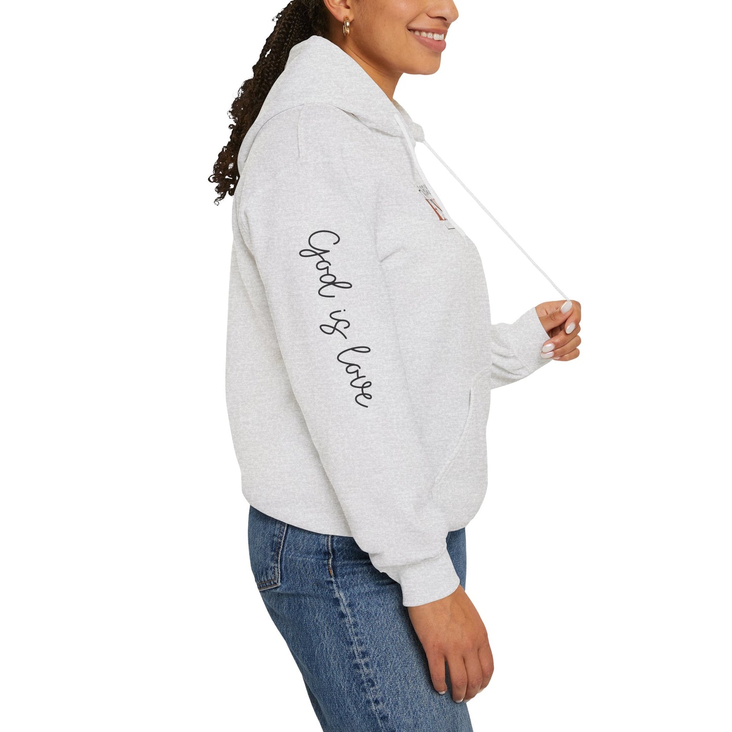 Inspirational Unisex Hooded Sweatshirt - "His Grace Is Enough"