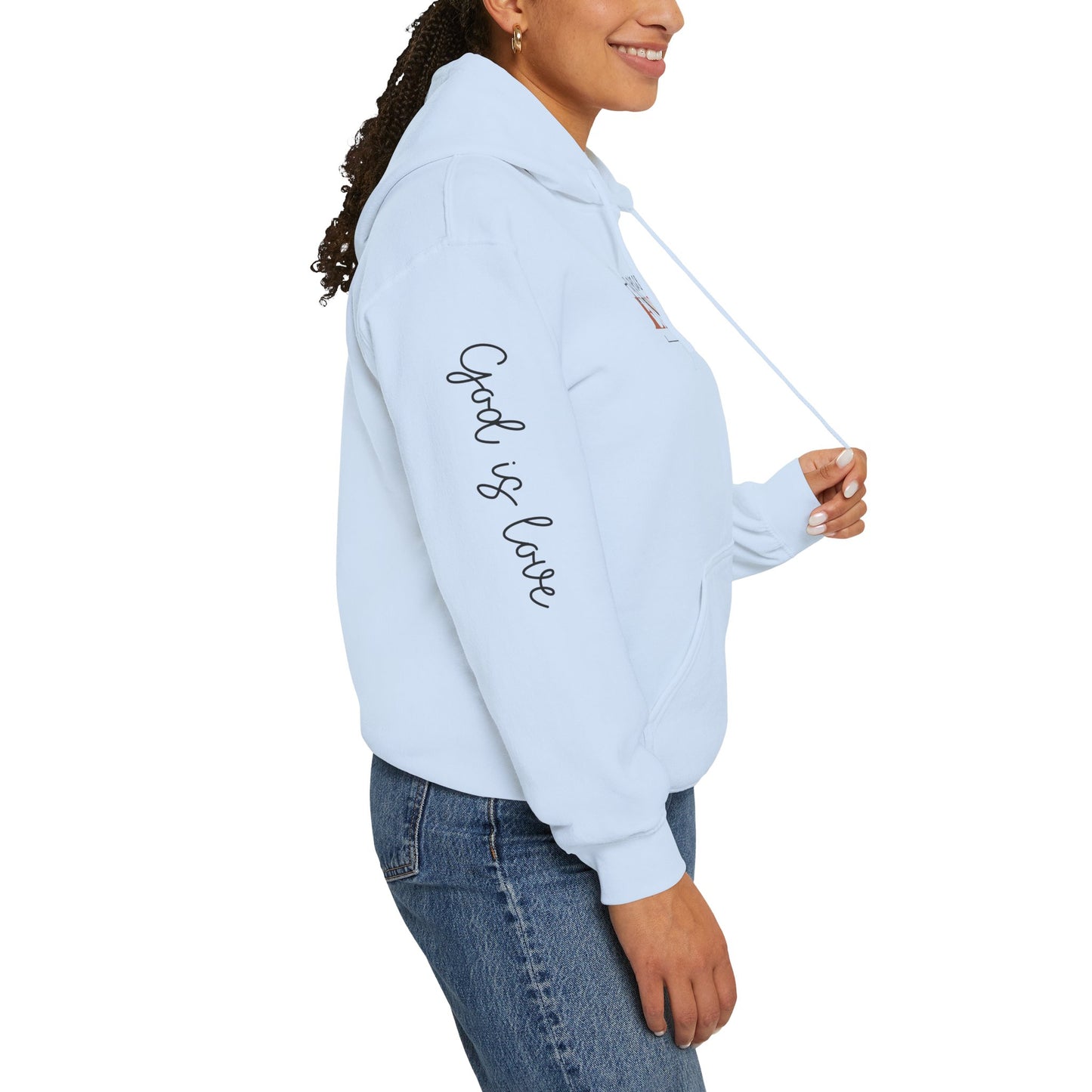 Inspirational Unisex Hooded Sweatshirt - "His Grace Is Enough"