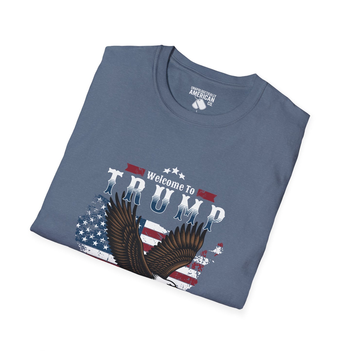 Welcome to Trump Country T-Shirt | Unisex Softstyle Tee | Patriotic Apparel, Gift for Trump Supporters, Election Day, 4th of July, [...]