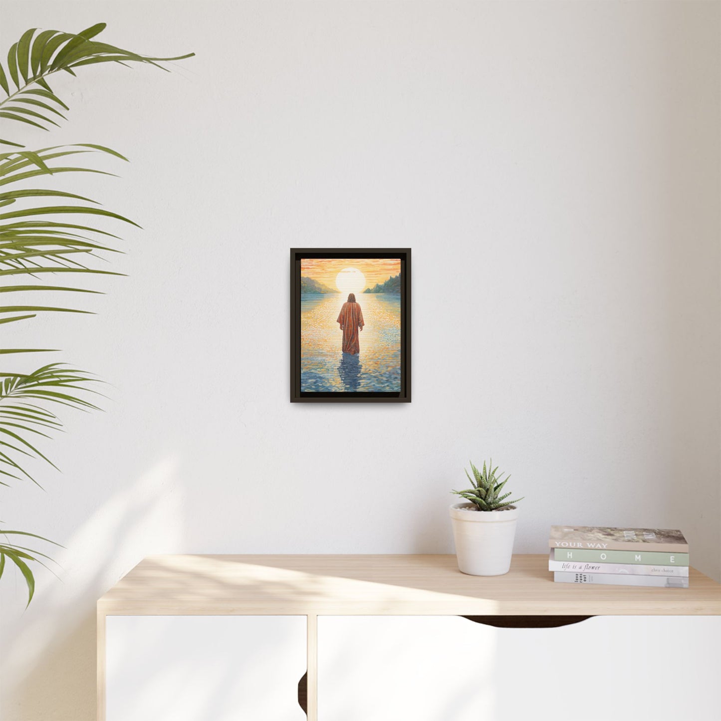 Jesus Walks on Water Matte Canvas – Jesus by the Water, Multi-Color Artwork