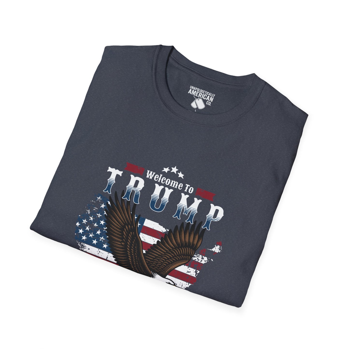 Welcome to Trump Country T-Shirt | Unisex Softstyle Tee | Patriotic Apparel, Gift for Trump Supporters, Election Day, 4th of July, [...]