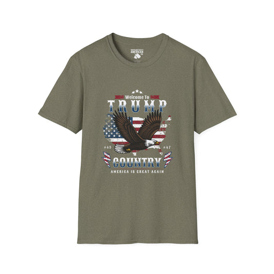 Welcome to Trump Country T-Shirt | Unisex Softstyle Tee | Patriotic Apparel, Gift for Trump Supporters, Election Day, 4th of July, [...]