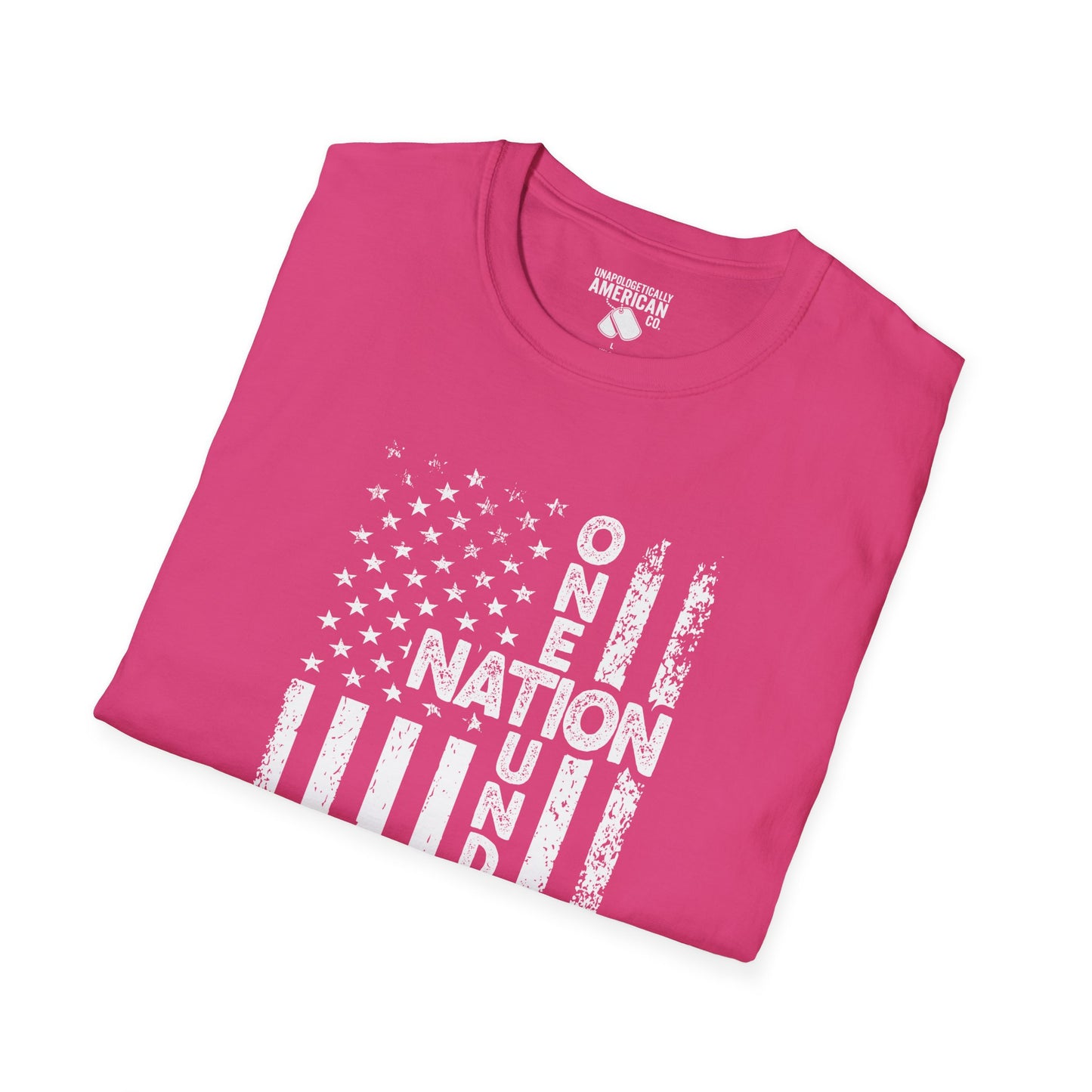 Patriotic Unisex T-Shirt - One Nation Under God - Comfortable, Casual Wear for Independence Day, Memorial Day, Gifts