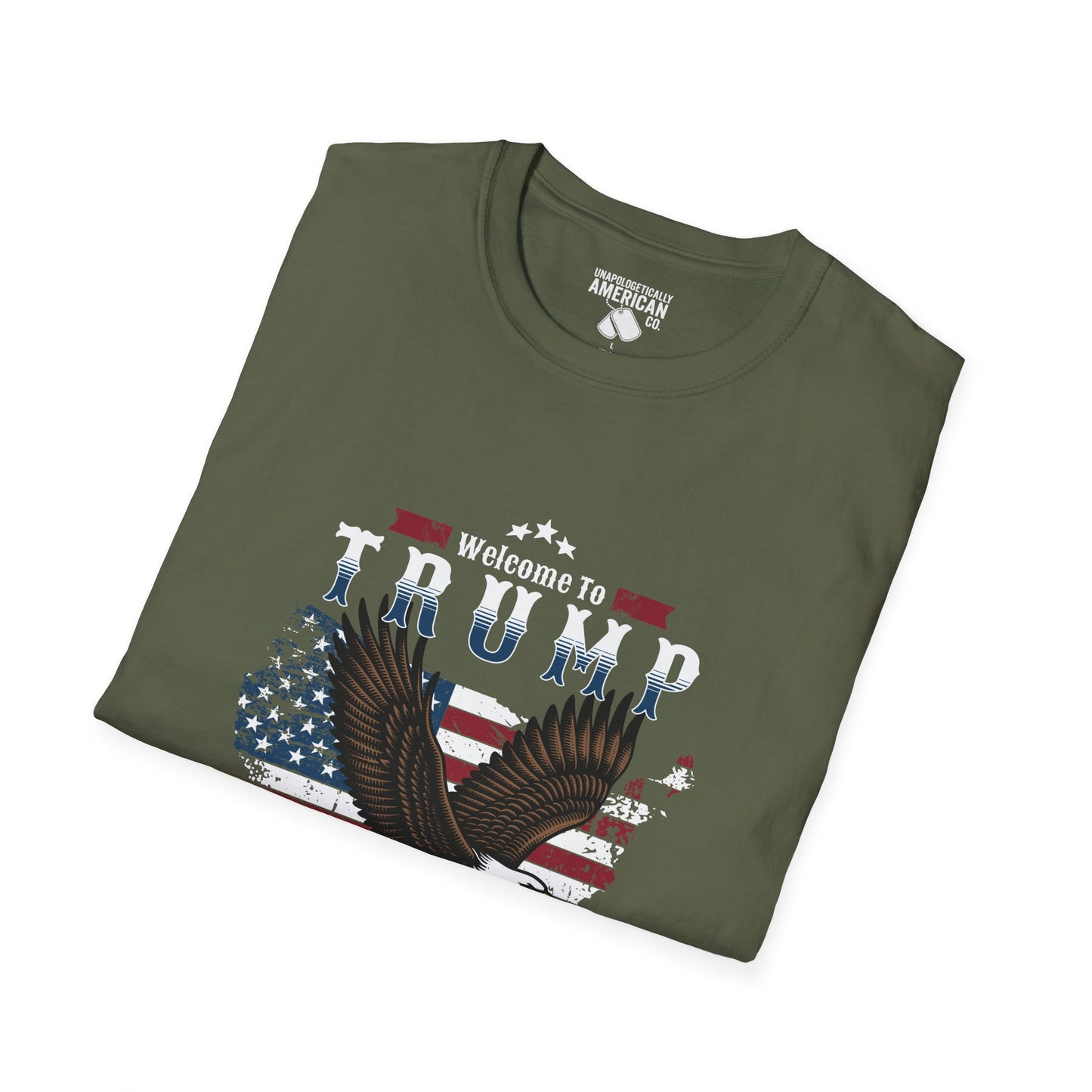 Welcome to Trump Country T-Shirt | Unisex Softstyle Tee | Patriotic Apparel, Gift for Trump Supporters, Election Day, 4th of July, [...]