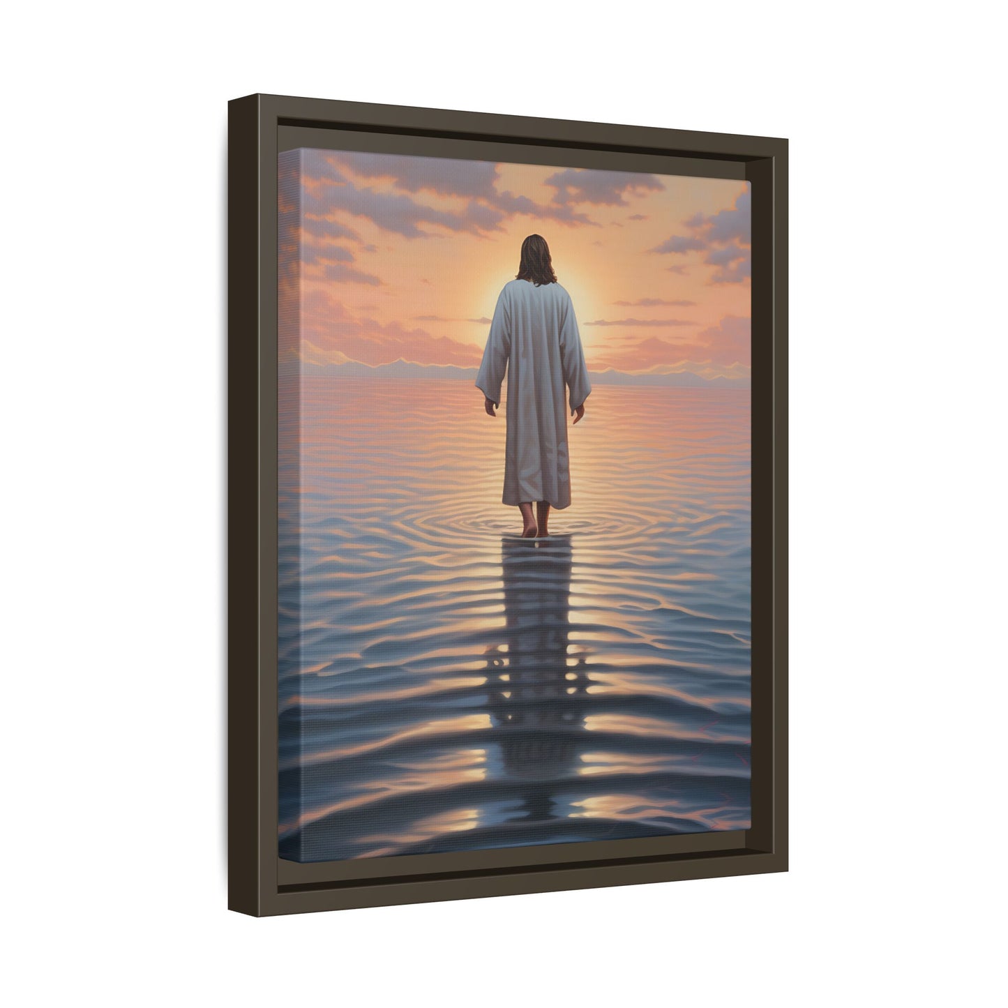Inspirational Jesus Canvas Art - Framed Religious Wall Decor