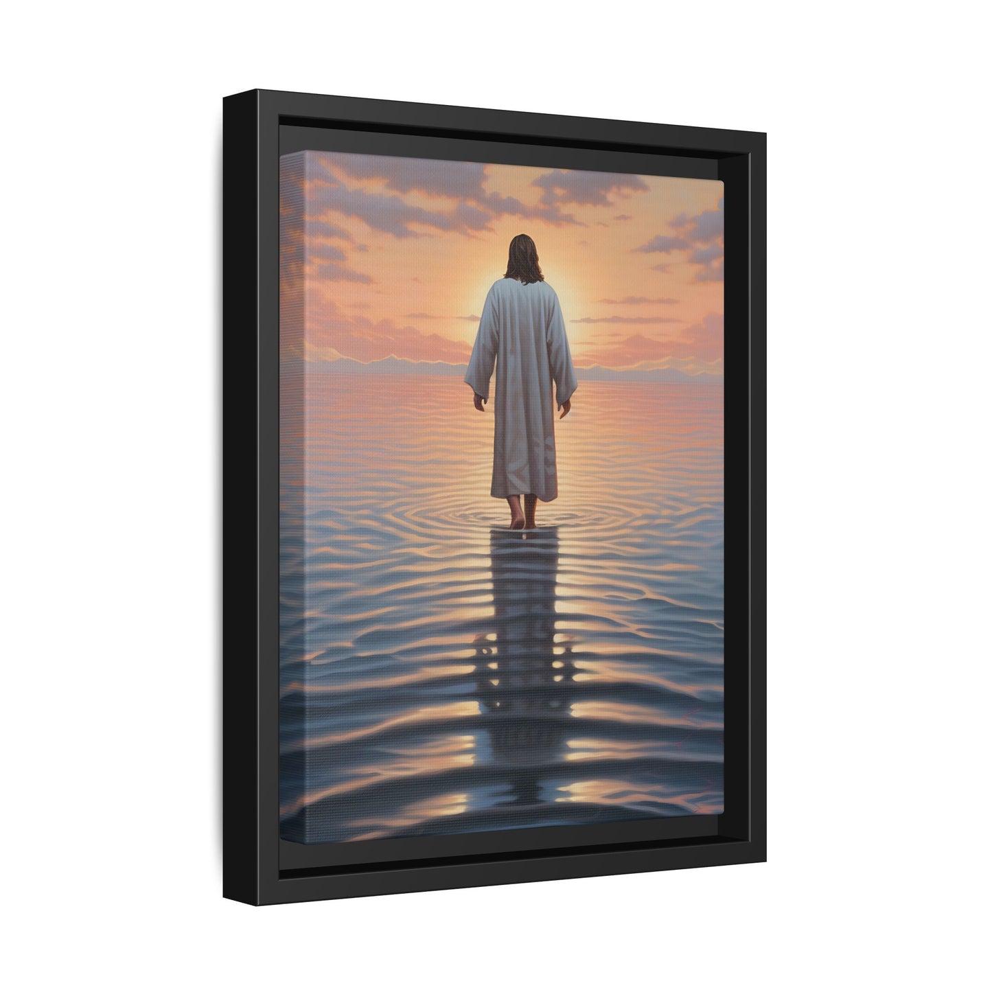 Inspirational Jesus Canvas Art - Framed Religious Wall Decor