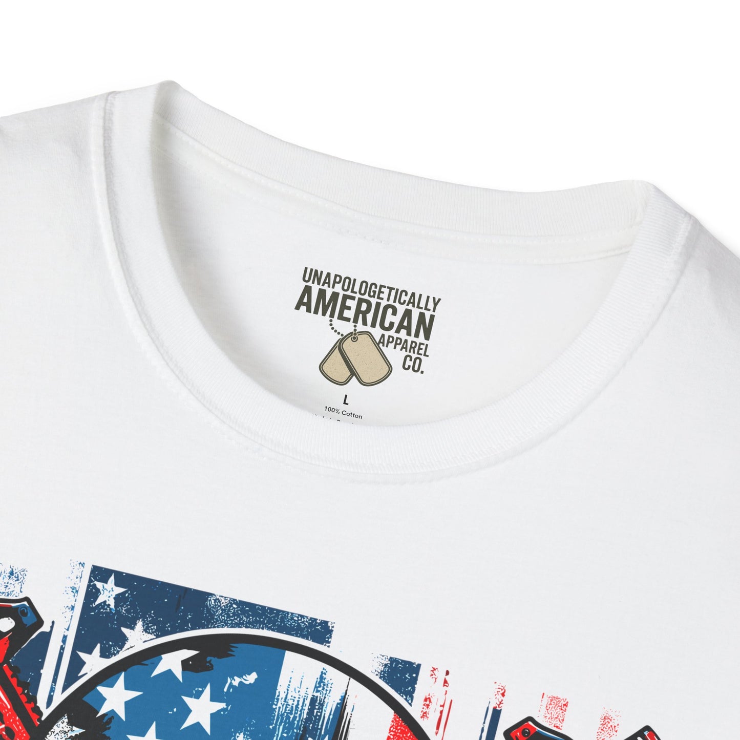 Patriotic Skull Unisex T-Shirt - Bold Design for Independence Day, Halloween, Gift for Veterans, Outdoor Events, Casual Wear